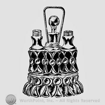 Glass pattern: Ruby; bottle castor.