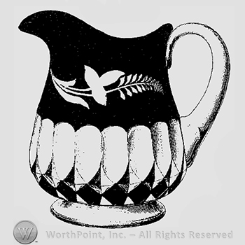 Glass pattern: Victoria; creamer.