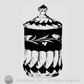 Glass pattern: Victoria; pickle jar.