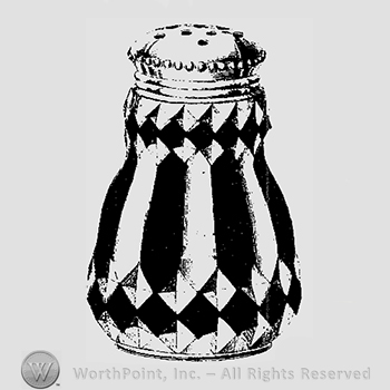 Glass pattern: Victoria; sugar shaker.