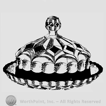 Glass pattern: No. 23; butter dish.