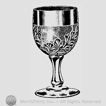 Glass pattern: Maiden Fern; goblet.
