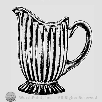 Glass pattern: No. 400; creamer.