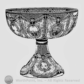 Glass pattern: No. 160; footed bowl.