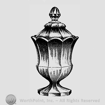 Glass pattern: Continental; sugar bowl.