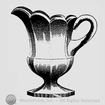 Glass pattern: Continental; creamer.