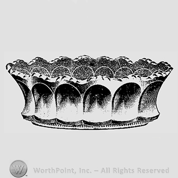 Glass pattern: Colonial; nappy.
