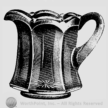 Glass pattern: Colonial; creamer.