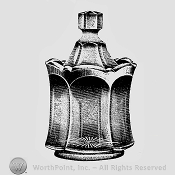 Glass pattern: Colonial; sugar bowl.