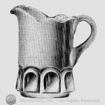 Glass pattern: No. 221; creamer.