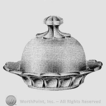 Glass pattern: No. 221; butter dish.