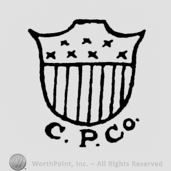 A shield above C.P. Co. written