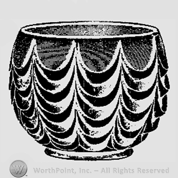 Glass pattern: No. 1300; sugar bowl.