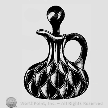 Glass pattern: No. 1229; vinegar bottle.