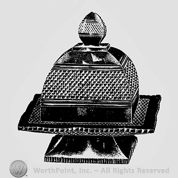 Glass pattern: Hartford; butter dish.