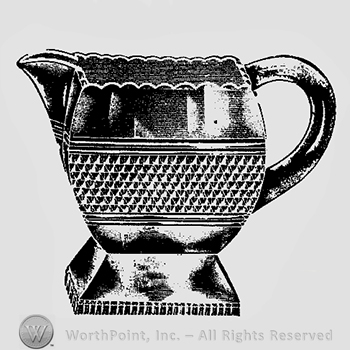 Glass pattern: Hartford; creamer.