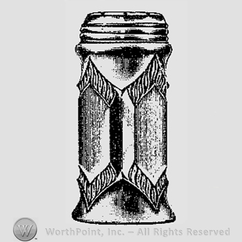 Glass pattern: Niagara; salt shaker.