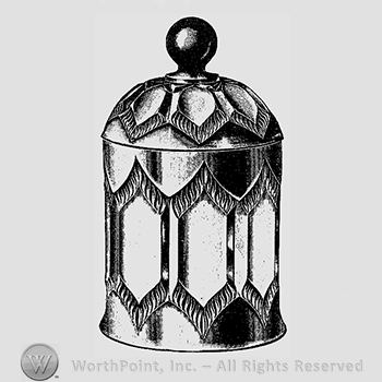 Glass pattern: Niagara; sugar bowl.