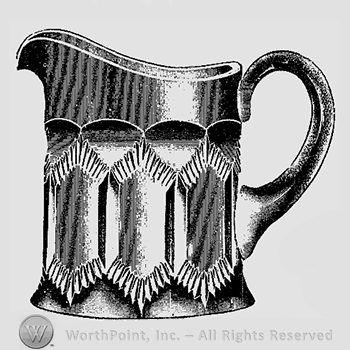 Glass pattern: Niagara; creamer.