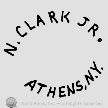 N. Clark Jr. arched written above Athens, N.Y. arched written