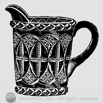 Glass pattern: No. 1303; creamer.