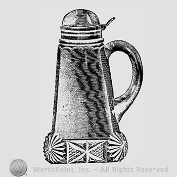 Glass pattern: No. 956; syrup can.