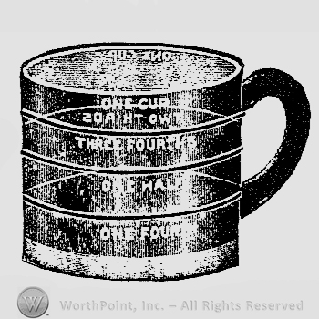 Glass pattern: No. 493; measuring cup.