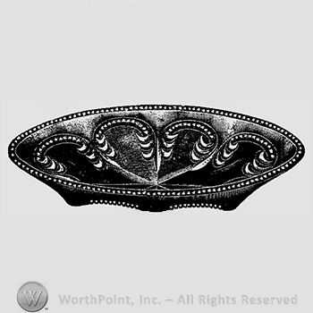 Glass pattern: Priscilla; pickle dish.