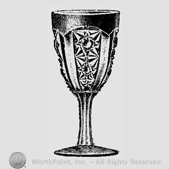 Glass pattern: No. 58; wine glass.