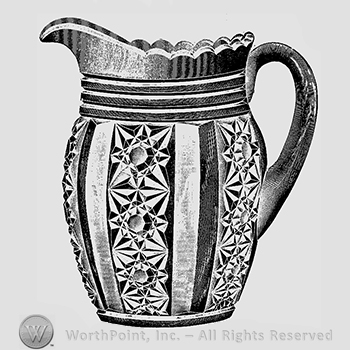 Glass pattern: No. 58; pitcher.
