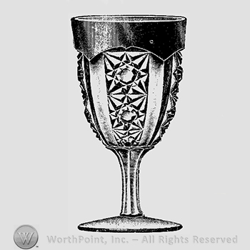 Glass pattern: No. 58; goblet.