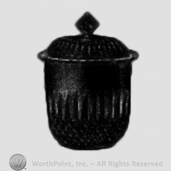 Glass pattern: No. 27; sugar bowl.