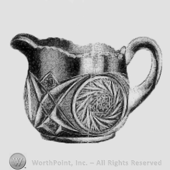 Glass pattern: Aztec; creamer.
