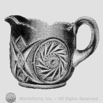 Glass pattern: Aztec; creamer.
