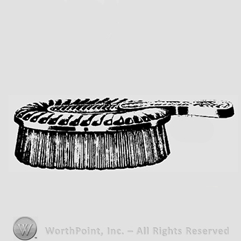 Glass pattern: unnamed; hair brush.