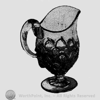 Glass pattern: Concaved Arrowheads; creamer.