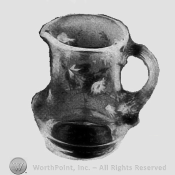 Glass pattern: Painted Daisy; creamer.
