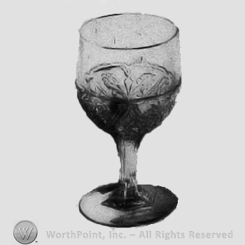 Glass pattern: Triangular medallion; goblet.