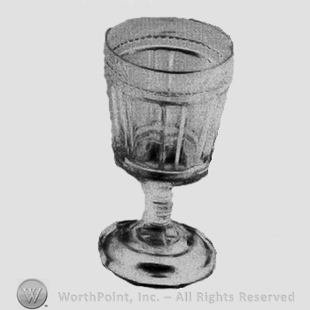 Glass pattern: Twin Panels; goblet.