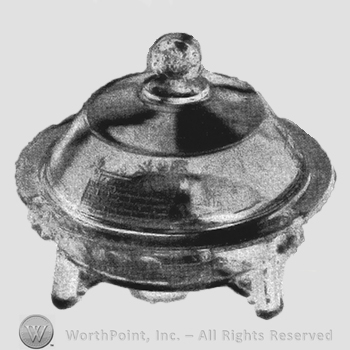 Glass pattern: Oriental; butter dish.