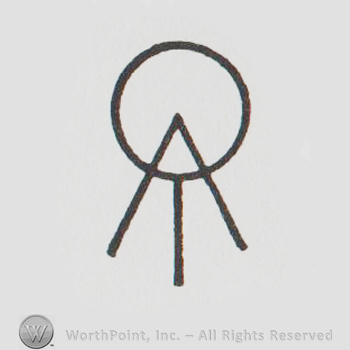 a circle pierced by an arrow from under