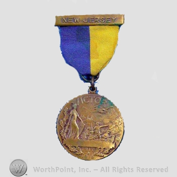 WWI Army Medal : New Jersey World War I Service Medal.