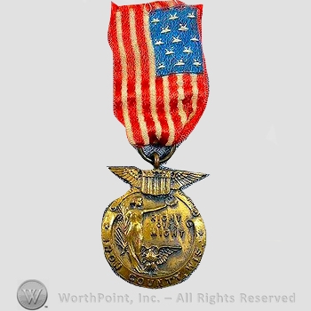WWI Army Medal : Iron County Wisconsin Welcome Home Medal.