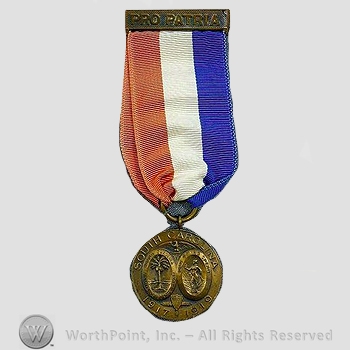 WWI Army Medal : Greenville County South Carolina Service Medal.