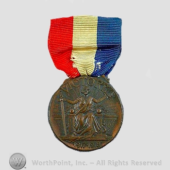 WWI Army Medal : Rutland and Rutland County, Vermont Service Medal.