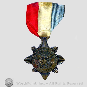 WWI Army Medal : Fairhaven Massachusetts Service Medal.