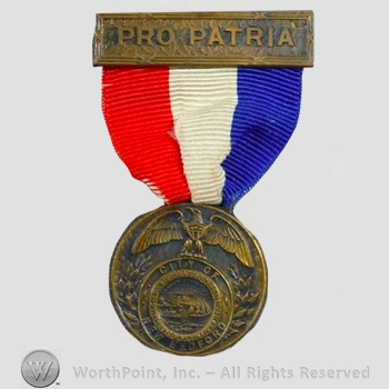 WWI Army Medal : New Bedford Massachusetts Service Medal.