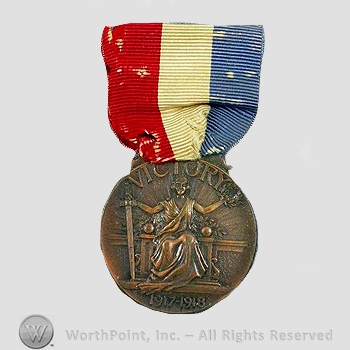 WWI Army Medal : Allentown PA Service Medal.