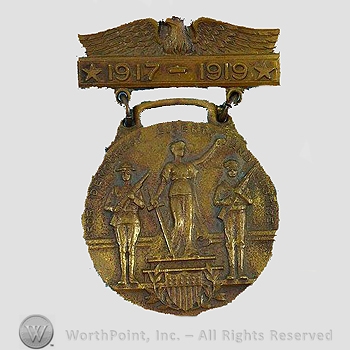 WWI Army Medal : Pennsylvania Service Medal.
