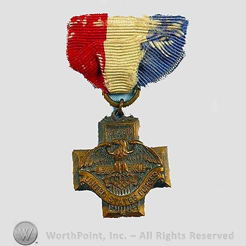 WWI Army Medal : Service Medal of LaPorte County Indiana.